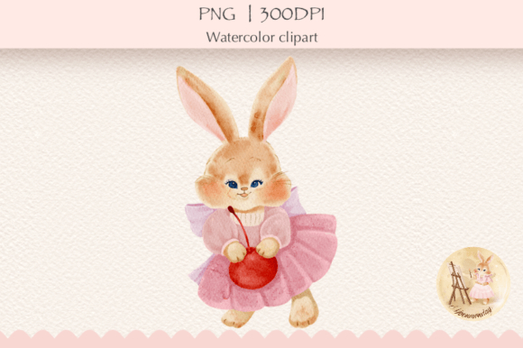 Download Watercolor Cute Bunny Clipart,Rabbit PNG - Cute bunny clipart Collection